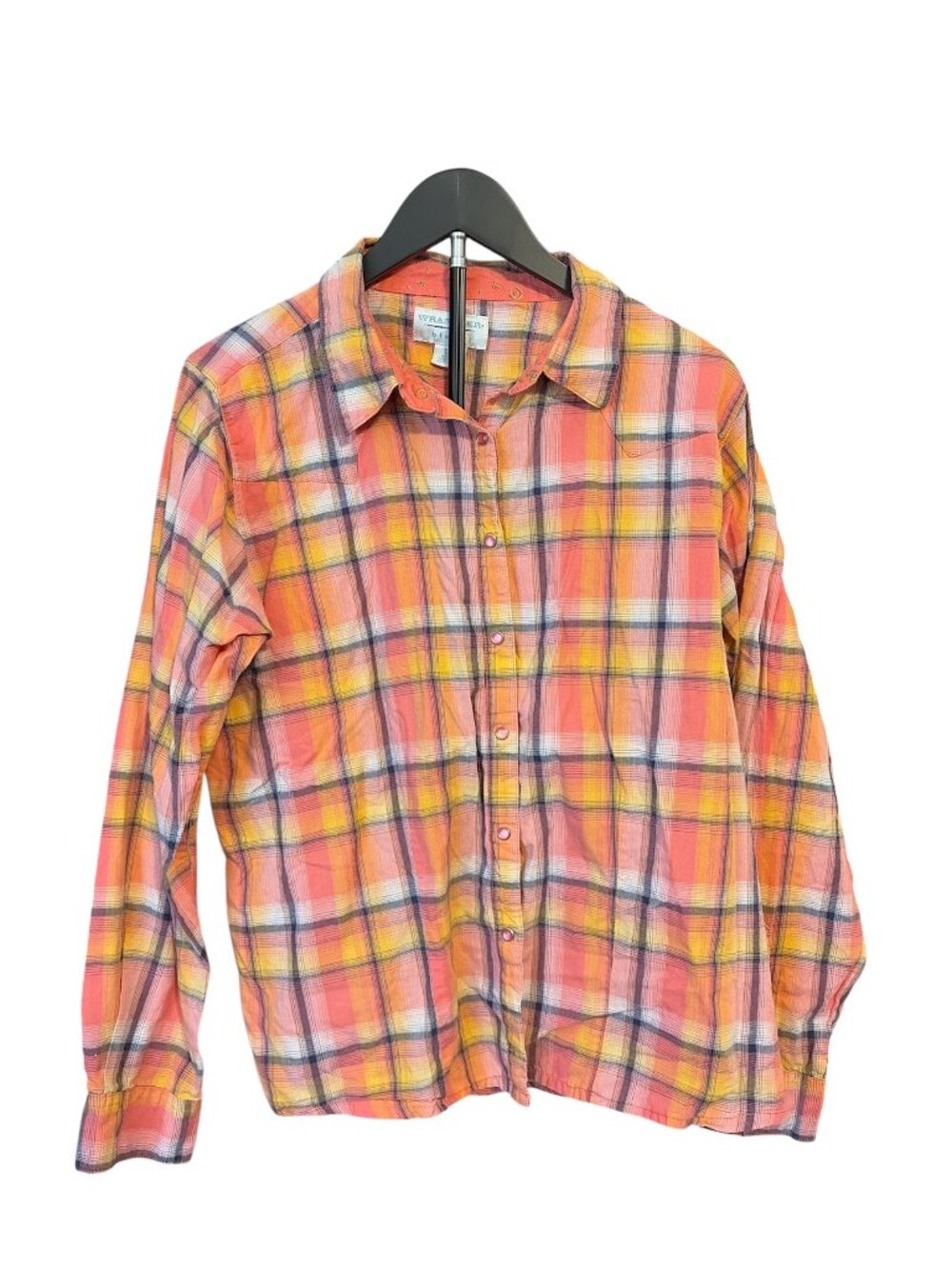 Vintage Wrangler Snap-up w/Pearl Details Size XXL Pink & Multi-color